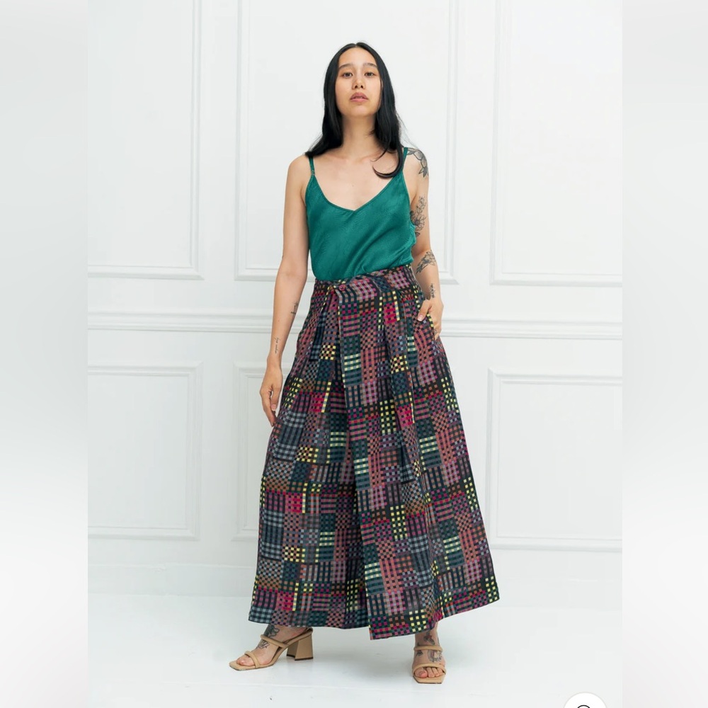 Rujuta Sheth Frida Pants in Night Rubix Print Small